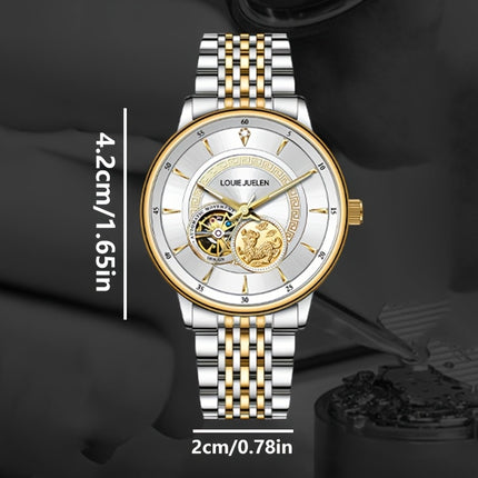 Men's & Women's Luxury Stainless Steel Mechanical Watch with Movement