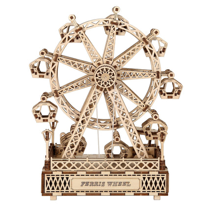 Wooden 3D Three-dimensional Puzzle Model DIY Building Assembly Toy