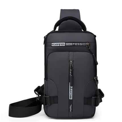 Men's Casual Fashion USB Charging Crossbody Shoulder Bag