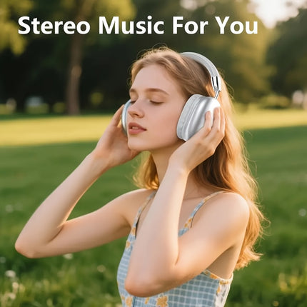 Wireless noise cancelling stereo headphones with built-in high-definition microphone, high fidelity