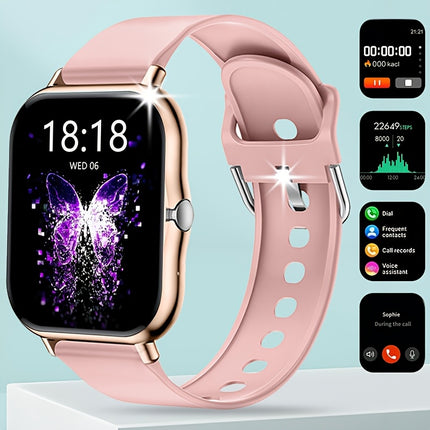 Full Touch Screen Smart Watch for Men & Women, Wireless Bluetooth Calling, 100+ Sports Modes,