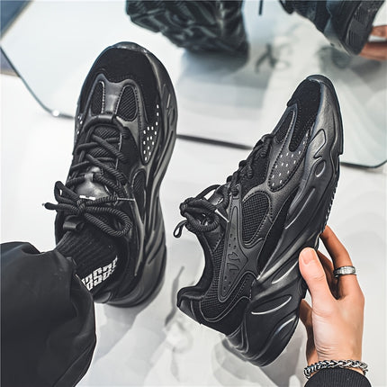 Men'S Breathable Mesh Sports Shoes  Stylish Low-Top Casual Sneakers with Lightweight Lace-Up Design,