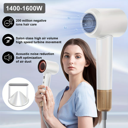 High Speed Hair Dryer, Negative Ion Hair Dryer with 110, 000 RPM Brushless Motor for Fast Drying, High Speed
