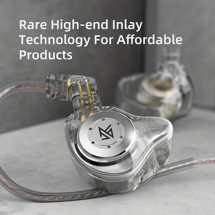 Headphones Wired IEM Earphones Dual DD HiFi Stereo Sound Earphones Noise Cancelling Earbuds