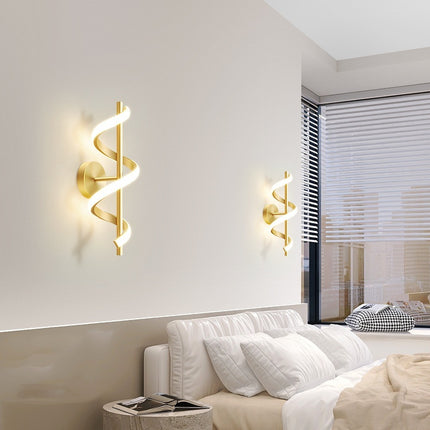 Bedroom Bedside Wall Lamp Creative Minimalist Spiral Corridor Aisle Hallway Lamp