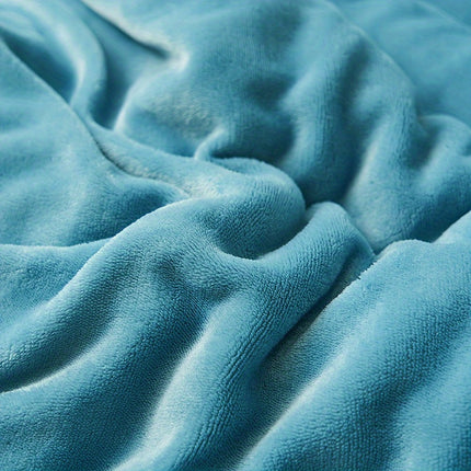 Luxury Soft Milk Velvet Lamb Fleece Double-Layer Comforter, Machine Washable
