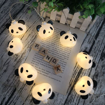 LED Panda Headlamp String Children's Room Decoration Colored Lights