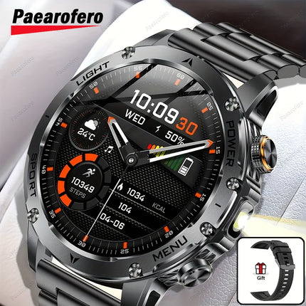 Smartwatch with a 1000Mah Large Battery, LED Flashlight, Wireless Calling, Voice Assistant, Multifunction