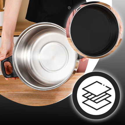 Set of Casseroles And Kitchen Accessories Homesmart, 11pcs, Compatible with Gas And Induction, High Quality