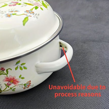 3pcs Enamel Palm Pots - Versatile Cooking, Stewing, Noodle, Salad, and Portable Outdoor Cooker