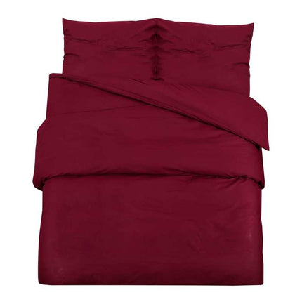 Betting set Bordeauxrot 200x220cm light microfiber, Winter Bedding, Cozy Bedding, Stylish Bedding