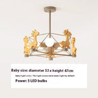Gray Diamond Chandelier / 5W White Light