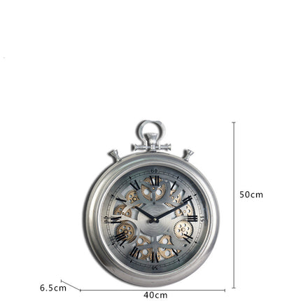 Retro Clock Metal Creative Gear Wall Clock