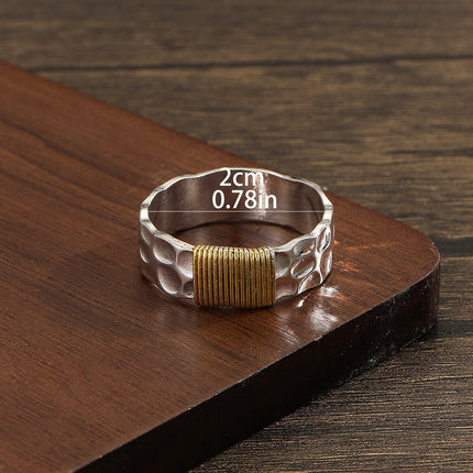 Geometric Simple Bracelet Wide Face Ring