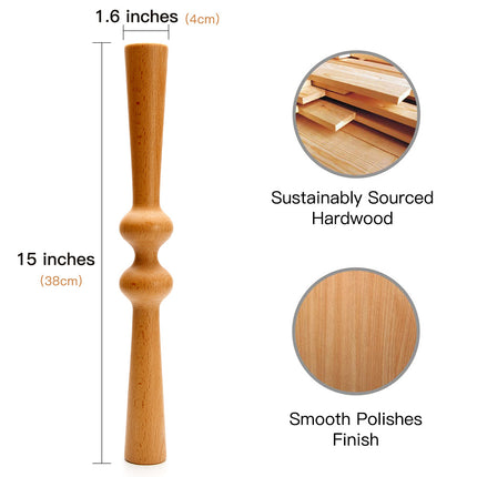 Orange Style Wooden Back Massage Roller Spine Tensioner Brace