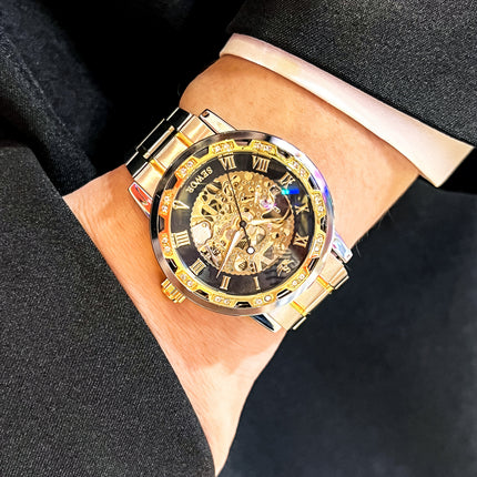 Double-sided Hollow High-end Design Luxury Men's Mechanical Watch Fashionable Versatile