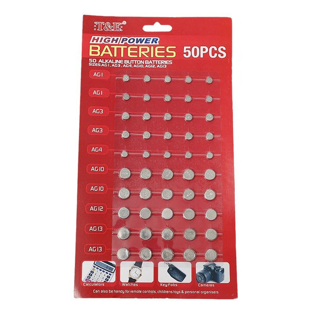 Mixed Button Watch Calculator Card Battery