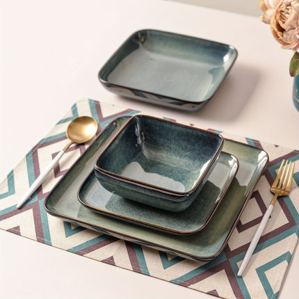 16pcs Dinnerware Collection, Resistant to Chips And Scratches, Designed for Four People,