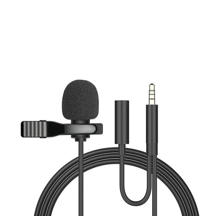 Compatible with Apple , Metal Lavalier One-point Two-amplifier Microphone Mini