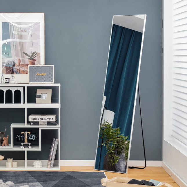 COSTWAY 3-in-1 Floor Standing Mirror, 160 x 40 cm, Large Floor Standing Mirror