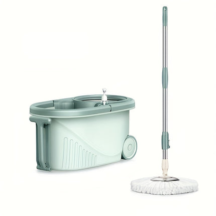 1 Set, Premium Double Drive Rotary Mop Bucket System - Effortless Hands-Free Cleaning,