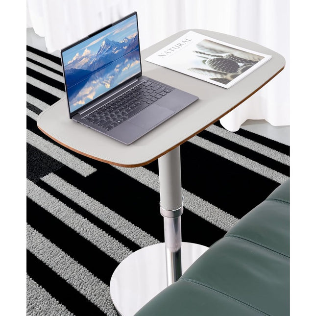 Adjustable Swivel Table with Bed Tray/Laptop Stand - Heavy-Duty Metal