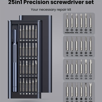 25-in-1 Small Precision Screwdriver Set, Professional Magnetic Mini Repair Tool Kit for Phone, Computer