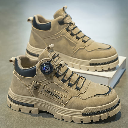 Urban Street Fashion Rotating Buckle Design Outdoor Casual Sneakers, Comfortable