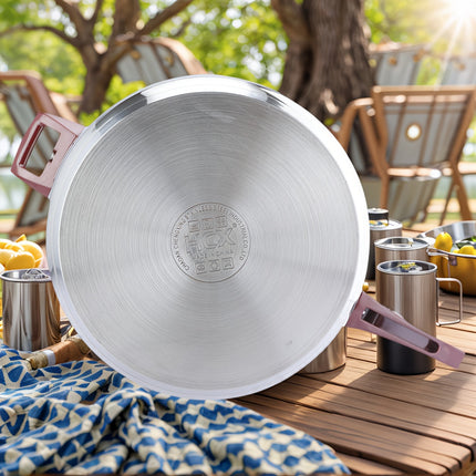 9L Unique Print Design, Multi-Size Large Capacity Extra Thick Super Safe Stainless Steel Multi-Layer Fast Cooking