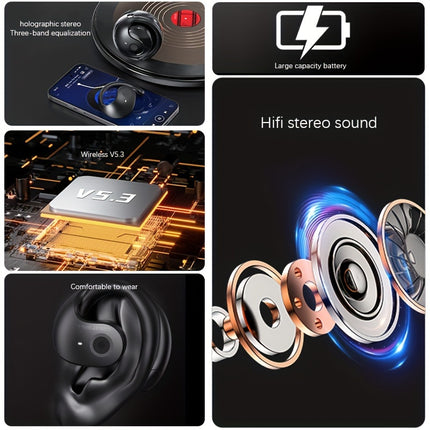 Wireless Earphones HIFI Headphones Stereo Sound Sports Headset