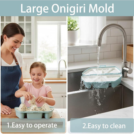 Foldable Creative Bento Box Onigiri Mold Set