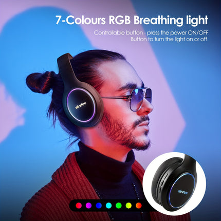 Wireless Headphones, With 1000mAh Battery Capacity, 120-hour Playtime, 3 EQ Modes,