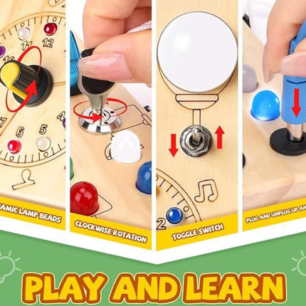 Montessori Wooden Toddler Sensory Travel Toy