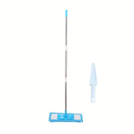 Wet and Dry Chenille Cleaning Flat Mop | Household Mop for Wooden Boards, Tile Floors, and Windows