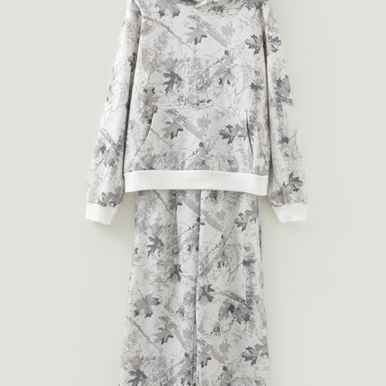 Light Grey Light Woodland Camo Classic Hoodie and Sweatpants Set