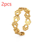 Gold / Adjustable Opening / 2PCS