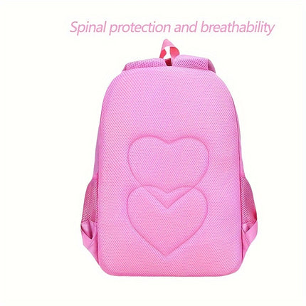 Teenage Girls' Backpacks, Sweet Princess-Style Double Shoulder Bags, Lightweight School Bags for Girls