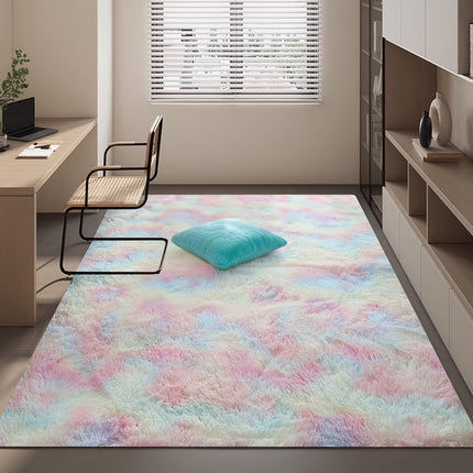 A Plush Carpet, Fluffy for The Bedroom, Rectangular Bedside Rug, Suitable for Living Rooms, Bedrooms
