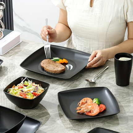 32/16pcs Kitchen Dinnerware Collection, Designed for 8 Or 4 People, Featuring Unbreakable Modern Dishes