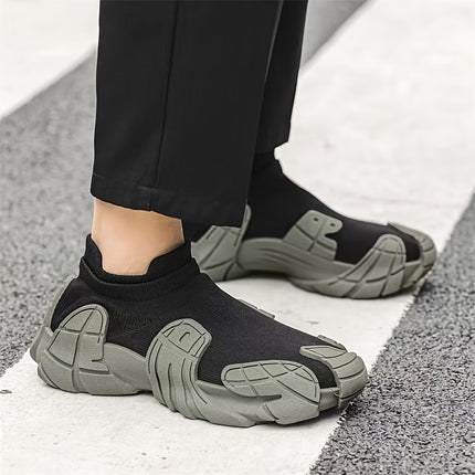 [sneakers] Men'S Stylish Casual Shoes with a Trendy Sock-Like Design