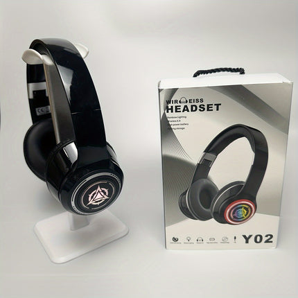 Wireless Gaming Headphones with Noise Reduction and Ambient Lighting