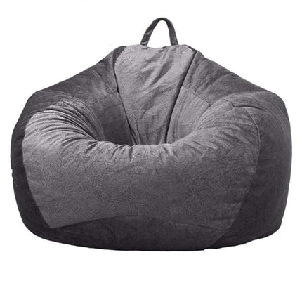 Lazy Sofa Bean Bag Cloth Cover Tatami Short Velvet No Filler Home Toy Storage