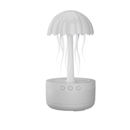 USB Rotating Colorful Light Large Mist Jellyfish Humidifier
