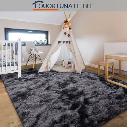 Extra Large Plush Mat - Extra Long 270x370cm/106.23x145.66in Soft Fluffy Mat, Non-Slip Backing,