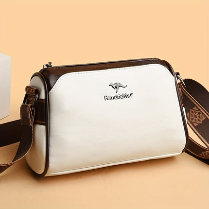 Women'S Crossbody Bag, Solid Color Pillow-Shaped Shoulder Bag with Adjustable Strap