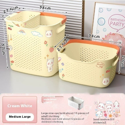 Bathroom Bathroom Laundry Basket Subnet Red Same Style Bath Clothes Basket Storage Bucket