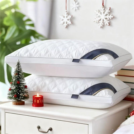 A Pair of Premium Sleep Pillows Designed for Neck Support, Plush And Cozy, Machine Washable,