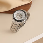 Silvery Shell & White Dial