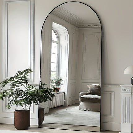 Full Length Mirror, Floor Mirror, Floor Standing Mirror Freestanding Arch Full Body