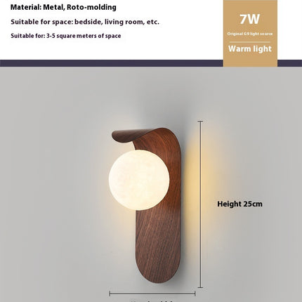 Japanese Style Log Wind Wall Lamp